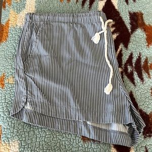 UpWest Striped Drawstring Shorts-XL